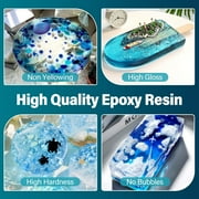 LET'S RESIN Deep Pour Epoxy - 51OZ, 2-4 Inch Clear, Bubble-Free for Resin Tables, Wood & Art Crafting, Mix Ratio: 2:1