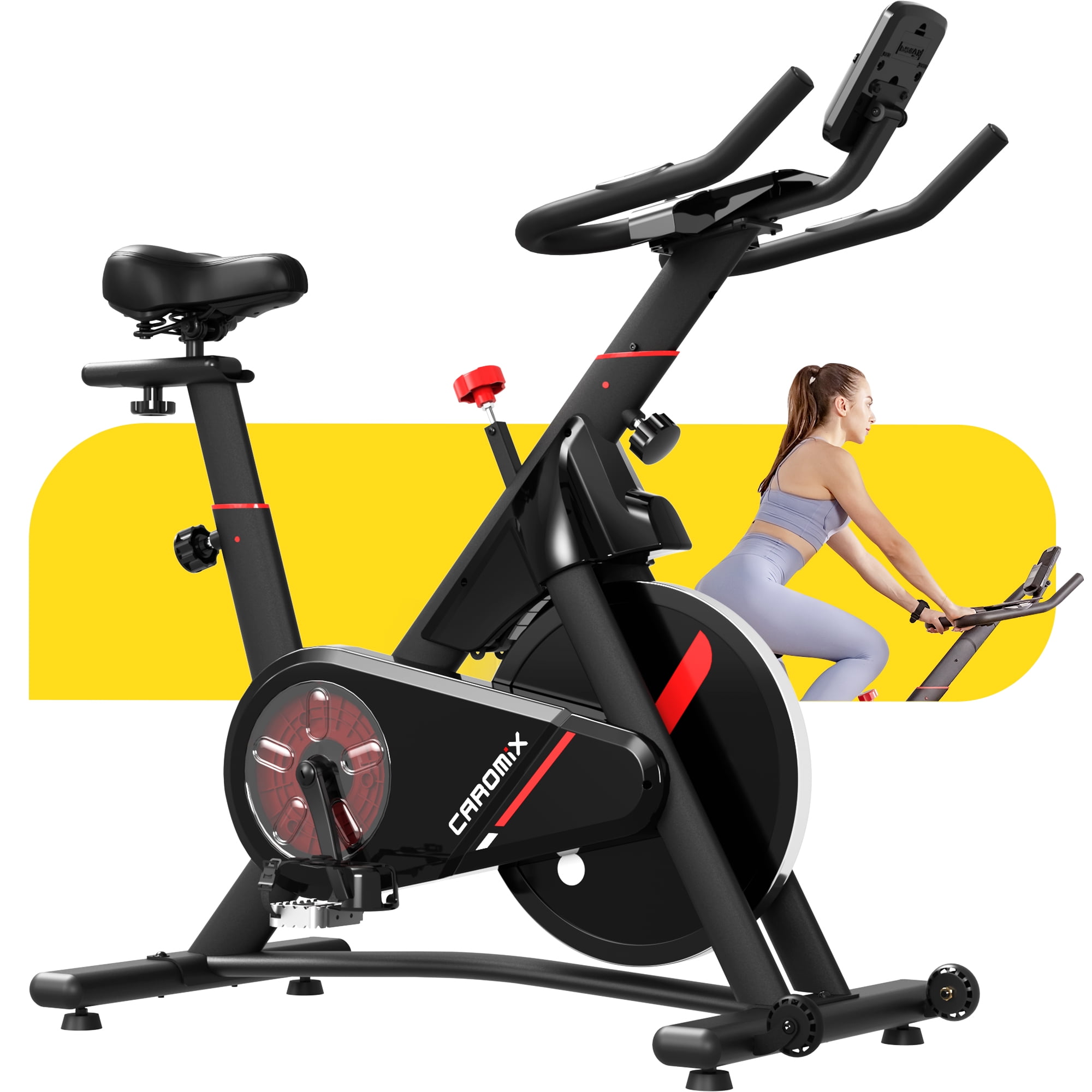 JELENS Exercise Bike Stationary Bike Resistance Indoor Cycling Bike, Heavy Flywheel