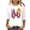 White, variant on Kaemgyyd Womens Easter Tops Casual Loose V Neck T Shirt Cute Graphics 3/4 Sleeve Tee Spring Casual Blouse