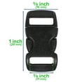thumbnail image 2 of Paracord Planet Plastic Side Release Buckles - Many Size and Pack Options to Pick From - Multiple Colors - Easy Use with Paracord and Webbing, 2 of 2