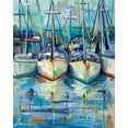 thumbnail image 2 of Vertentes, Jeanette 26x32 Gold Ornate Wood Framed with Double Matting Museum Art Print Titled - Morning Dock, 2 of 4