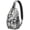 Grey-2, variant on Boho Daisy Sling Bag - Artistic Vintage Flower Chest Bag with Versatile Wear & Durable Design - Sunny Daypack for Spring, Summer, Autumn Travel