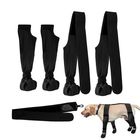 AITOCO Dog Suspender Boots Waterproof Soft Dog Boots Non-slip Dog Winter Shoes Adjustable Booties for Dogs Paws Protects From Hot Cold Wet Weather show