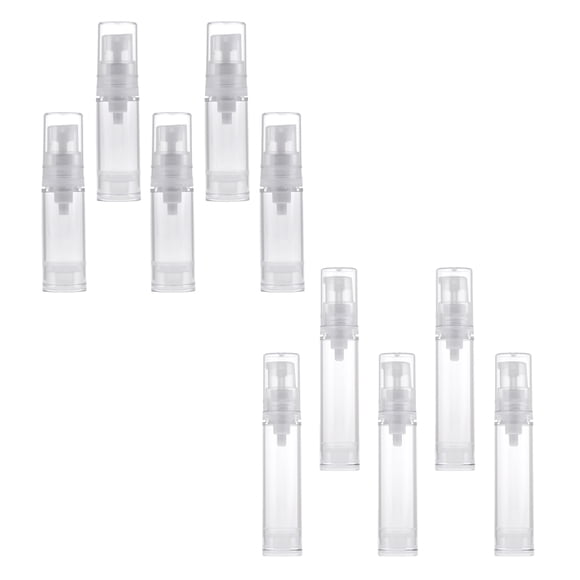 de bomba estériles de 5 ml + 10 ml - Envase cosmético vacío para emulsiones de lociones de maquillaje - Ligero a prueba Colco Botellas de aerosol sin aire