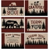 50 Lumberjack Baby Shower Thank You Cards, Boy Baby, Mama Bear Baby Shower Favor, Woodland Baby Shower, 50 Thank You Cards and Envelopes