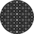 thumbnail image 1 of Ahgly Company Tapis d'Intérieur Lavables en Machine, Ronds de Nuit Transitionnel Noir, Ronds de 3', 1 of 7