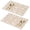 Pioneer Flower Floral-1, variant on Placemat, Pioneer Flower Floral Print Pattern Place Mats Table Mat Set Of 2, PVC Washable Placemats for Party Kitchen Dining Decoration, 18x12 Inch, Fade Resistant