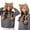 D, variant on Uuiauoio Fluffy Knit Beanie Hats for Women Winter Faux Fur Warm Skull Cap with Pompom Women Cat Ears Ear Cover Hat with Dstring