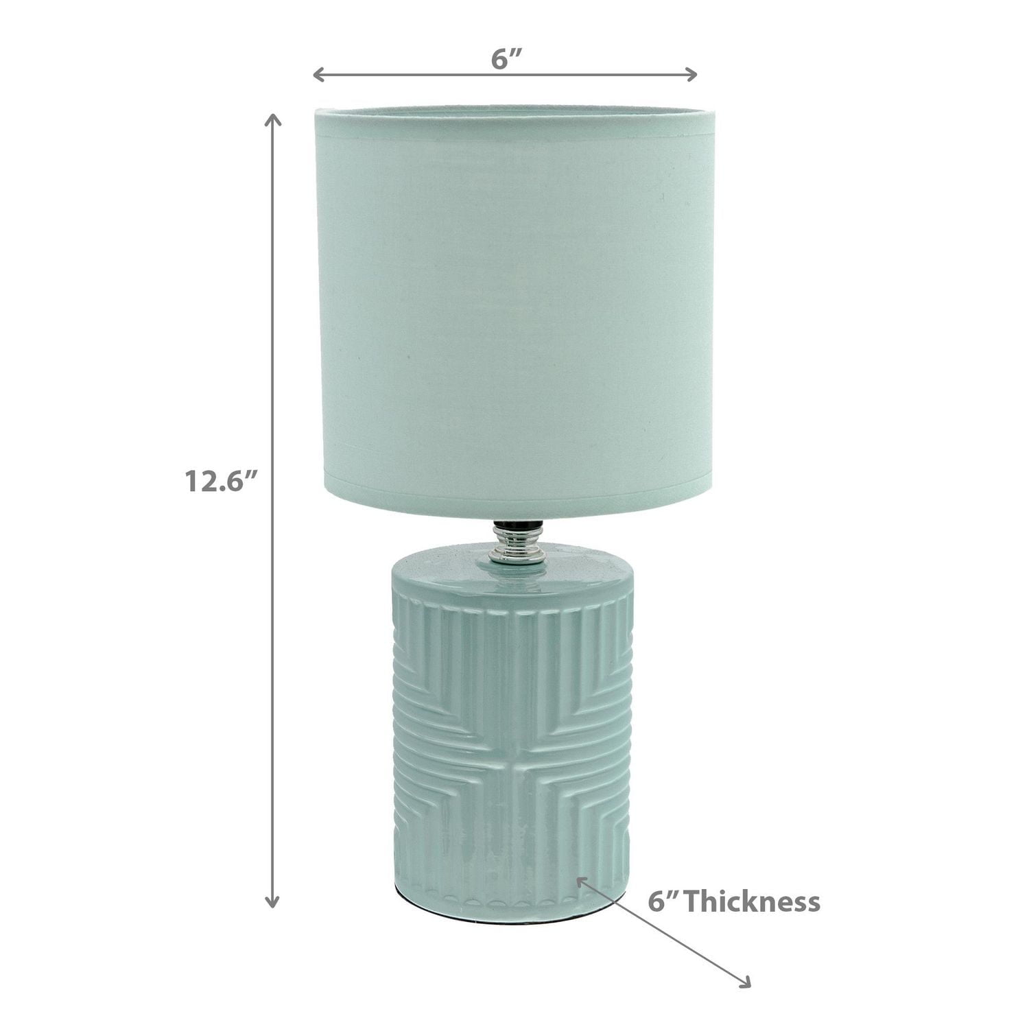 Lampe De Table En Céramique Avec Une Teinte Équatrice Green
