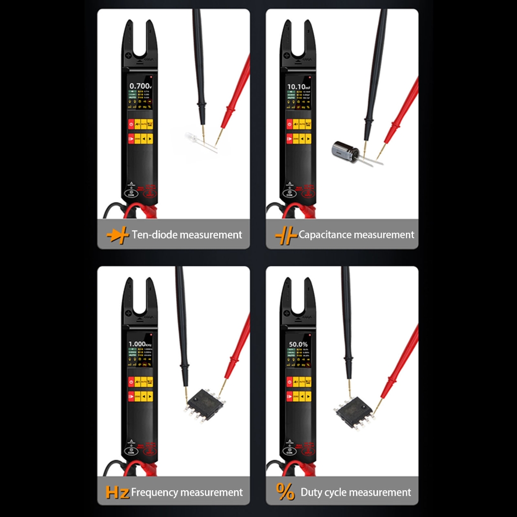 Professional Intelligent Electric Clamp Multimeter Capacitance Resistance Testers with Large Screen & Data Hold Function
