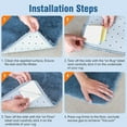 thumbnail image 4 of 4 pinzas antideslizantes, pinzas para alfombras con tecnología de vacío para suelos de madera dura, cinta para alfombras lavable, cinta antideslizante para alfombras, pinza para alfombras reutili, 4 of 5