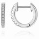 thumbnail image 1 of 14K Gold Plated Cubic Zirconia Cuff Earrings Huggie Stud, 1 of 4