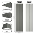 thumbnail image 2 of Miniyam 10 Pcs 72.85" x 18.9" Corrugated Galvanized Steel Roof Panels, Metal Siding Panels for Gazebo, Pergola, Patio, Garden, Mobile Home, 2 of 9