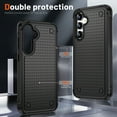 thumbnail image 5 of Armor Shockproof Case for Samsung Galaxy S24 Plus, [Military Grade Anti-Drop] Rugged Hybrid Hard PC+Soft Silicone Heavy-Duty Tough Durable Slim Lightweight Protective Bumper Phone Case, Black, 5 of 7