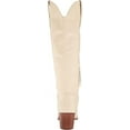 thumbnail image 3 of Sam Edelman Britten Ivory Squared Toe Block Heel Leather Knee High Western Boots (Ivory, 7), 3 of 6