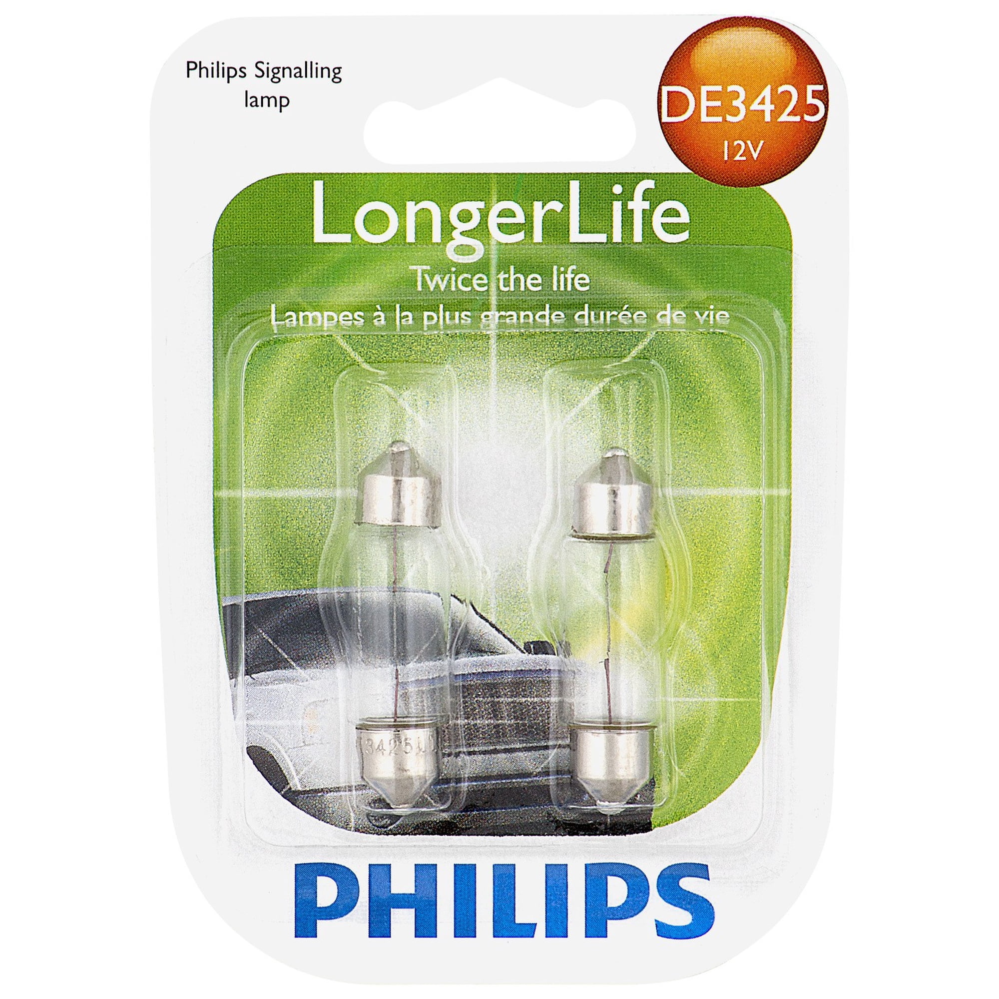 Philips LongerLife Miniature DE3425LL, Pack of 2