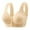 Beige, variant on Women's Fixed Cup Front Buckle Underwear for The Elderly Plus Size Bra Without Underwire Thin Tank Top Bra Wireless Bras Orange 36