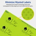 thumbnail image 5 of Avery Printable Rectangle Labels, Bright Green, 1.5" x 2.75", 400ct, 5 of 11