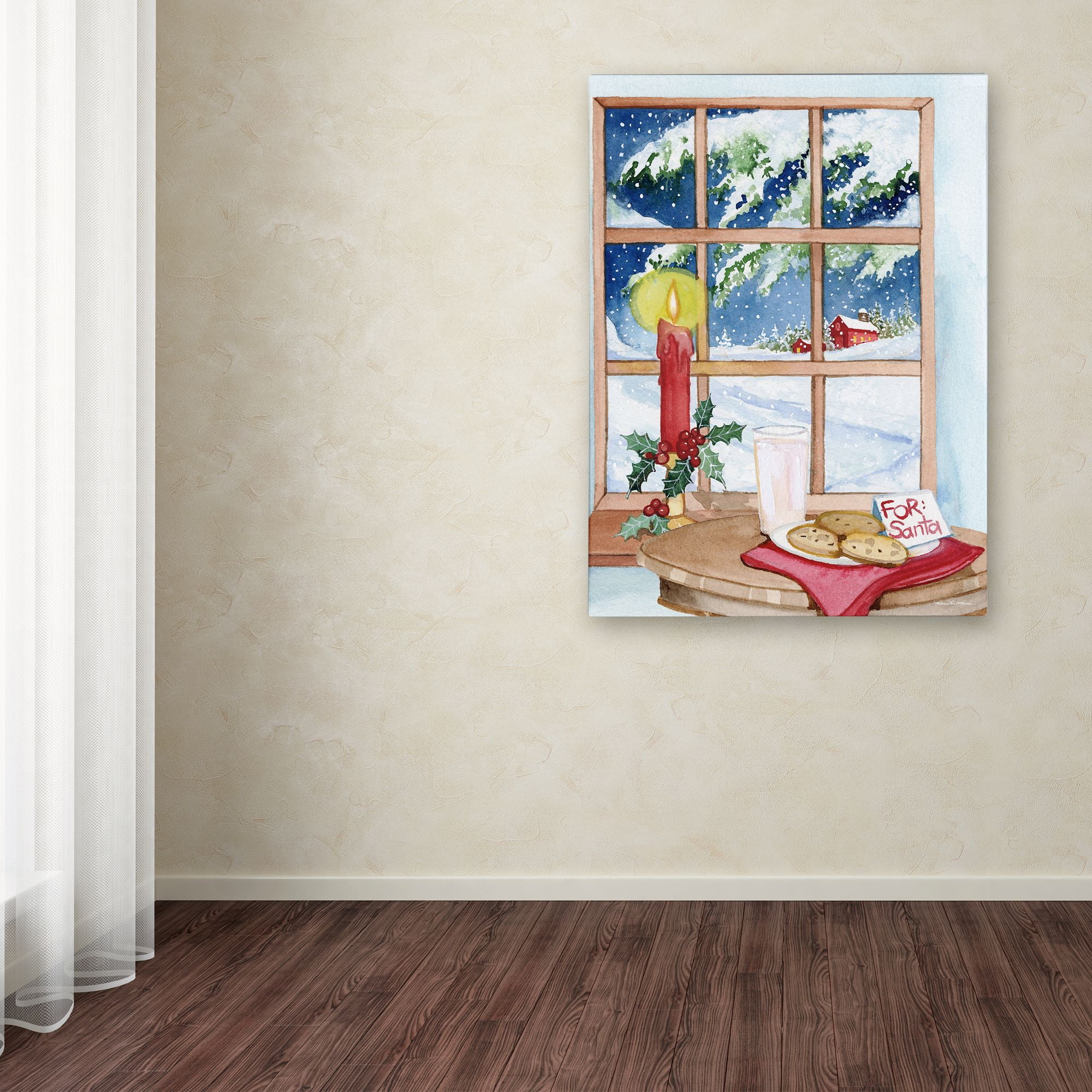 Trademark Fine Art 'Night Before Christmas IV' Canvas Art by Kathleen Parr McKenna