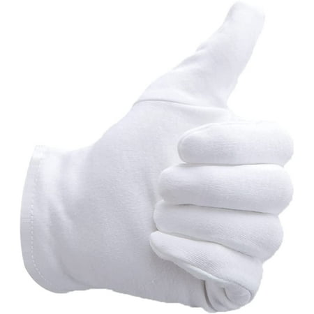 

48 Pairs Uniform Marching Band White Cotton work Gloves - Size S Sale 5944