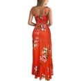 thumbnail image 4 of Moda mujer verano Froral estampado Casual botones sin mangas Camis + conjunto de falda Wmkox8yi bvn3203, 4 of 6