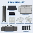 thumbnail image 5 of 10x10 Pop Up Canopy Tent Outdoor Canopy with 3 Removable Sidewalls One-Person Set Up Heavy Duty Commercial Instant Tent Shelter, 5 of 6