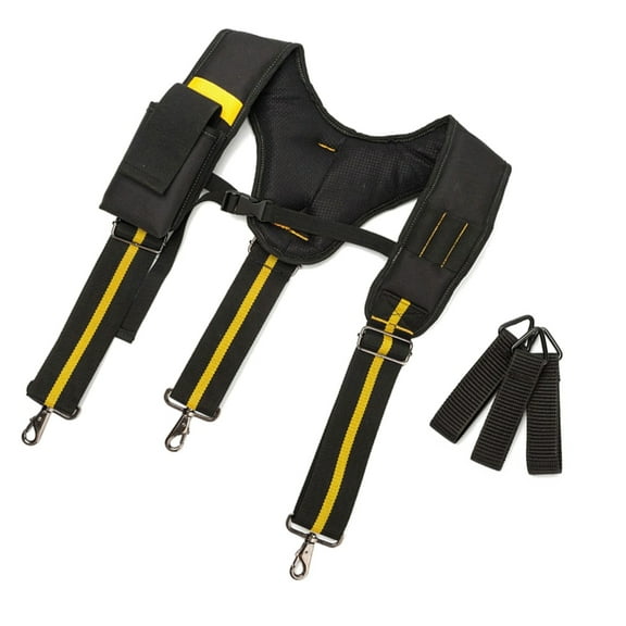 ROCKROK Tool Belt Suspenders Work Belt Suspenders Flexible Adjustable Straps Moveable
