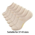thumbnail image 5 of 6 Pairs Womens Men Invisible Trainer Socks Soft Breathable Sneaker Ankle Socks, 5 of 13