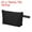 Black, variant on Uxcell 10.2 x 5.5" Canvas Makeup Bags with Strap, 10 Pack Pencil Cosmetic Zipper Bag Case Toiletry Pouch, Red