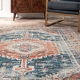 thumbnail image 3 of nuLOOM Tapis de Sol Rond de 5 Pieds, Bleu, 3 of 4
