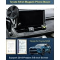 thumbnail image 2 of Designed for MagSafe Car Mount 7/8-inch Screen for Toyota RAV4 Phone Holder 2025 RAV4 Phone Mount 15W Fast Wireless Charging for Toyota RAV4 Accessories Support 2019-present, 2 of 7
