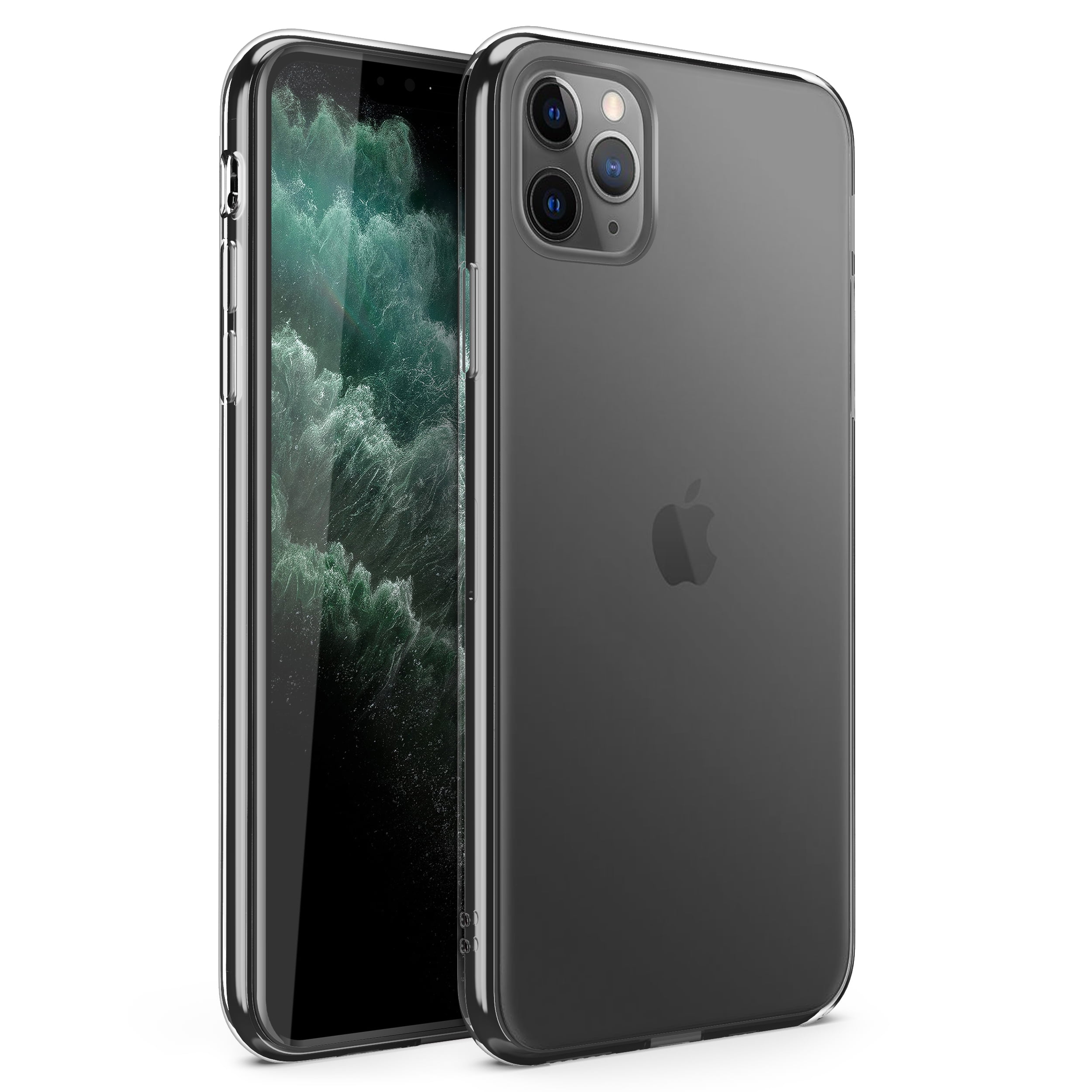 Zizo Refine Series For Iphone 11 Pro Max Case Ultra Slim Thin Case Clear Transparent Back W Rose Gold Foil Flakes Rose Gold Exposure Walmart Com