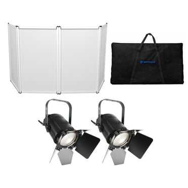 (2) Chauvet DJ EVE F-50Z LED Fresnel DMX Warm White D-Fi Spot Lights DJ Facade