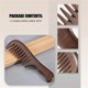 thumbnail image 5 of Sandalwood Wide Tooth Comb Curly Hair Portable Coarse Tooth Wooden Comb Hair Massage Tool, 5 of 5