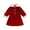 Red, variant on Autumn Winter Girls Collar Coat Dress Two Piece Set For 6 Months To 3 Years Girls Casual Outfit Sets