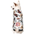 thumbnail image 1 of Fotbe Hip Hop Dog Sudadera con Estampado para Perros Pequeños – Suéter con Capucha para Mascotas, Tela Suave de Forro Polar con Bolsillo-XX-Large, 1 of 7
