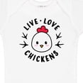 thumbnail image 4 of Inktastic Live Love Chickens Boys or Girls Baby Bodysuit, 4 of 5