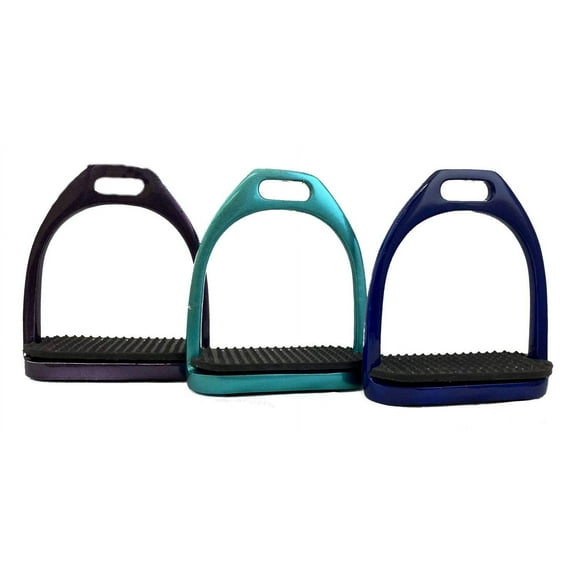 Showman Stainless Steel Glitter Coated English Irons (Navy)