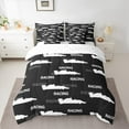 thumbnail image 2 of Feelyou Racing Lover Kids Bedding Comforter Set 7pcs, Exterme Sports Athlete Queen Bedding Sets, Cartoon Automobile Theme Reversible Queen Sheet Sets, Microfiber Bedroom Decor, 2 of 7