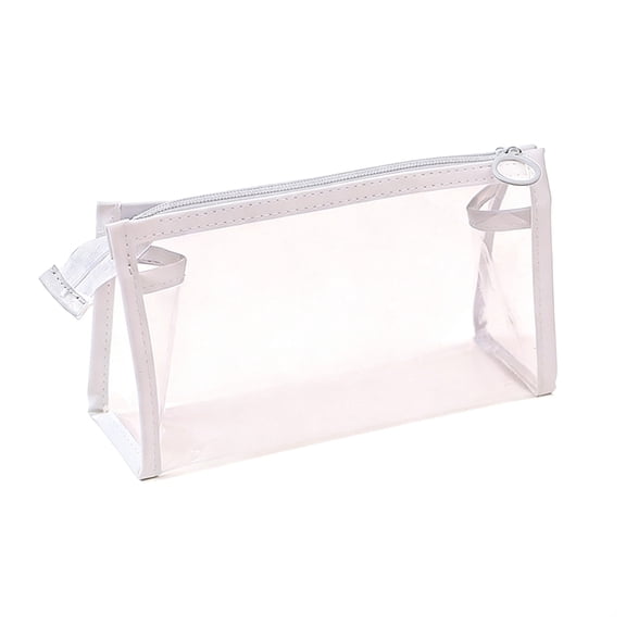 Clear Pencil Case Large Capacity Waterproof Pvc Zipper Stationery Bag for Students Office Travel