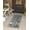 Charcoal Gray, variant on Unique Loom Outdoor Bohemian Collection Area Rug - Anthro (2' 7" x 12' Runner Gray/Ivory)