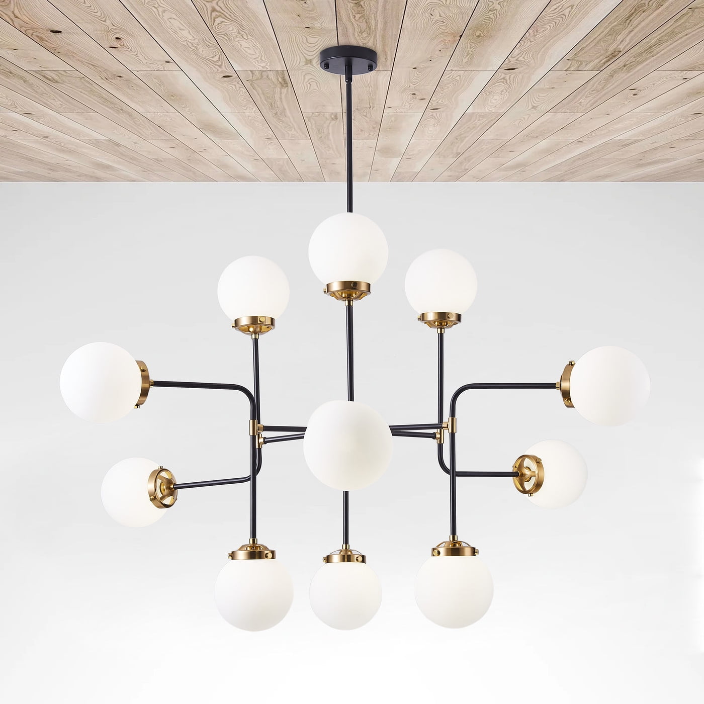Aiwen Contemporary Chandelier Pendant Light 12 Lights Ambient Kitchen Island Light Fixture