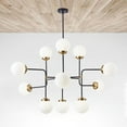 thumbnail image 5 of Aiwen Contemporary Chandelier Pendant Light 12 Lights Ambient Kitchen Island Light Fixture, 5 of 10