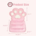 thumbnail image 2 of L-Shape Cat Paw Cushion, Chair Pillow Faux Rabbit Fur,Gaming Chair Cushion For Gamer Girl, Comfy Plush Seat Cushion For Room Decor, Office Chair Cushion Cute，Baby Pink, 2 of 4