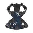 thumbnail image 4 of Lsque Vintage Marine Dog Harness, No-Pull Pet Harness with 2 Leash Clips, Adjustable Soft Padded Dog Vest with Easy Control Handle for Large Dogs-Small, 4 of 9