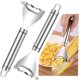 thumbnail image 1 of Paquete de 2 peladores de maíz, desgranador de maíz de acero inoxidable en mazorca de maíz, herramienta mágica para quitar granos de maíz, herramienta para pelar maíz con mango ergonómico para cocina JM, 1 of 5