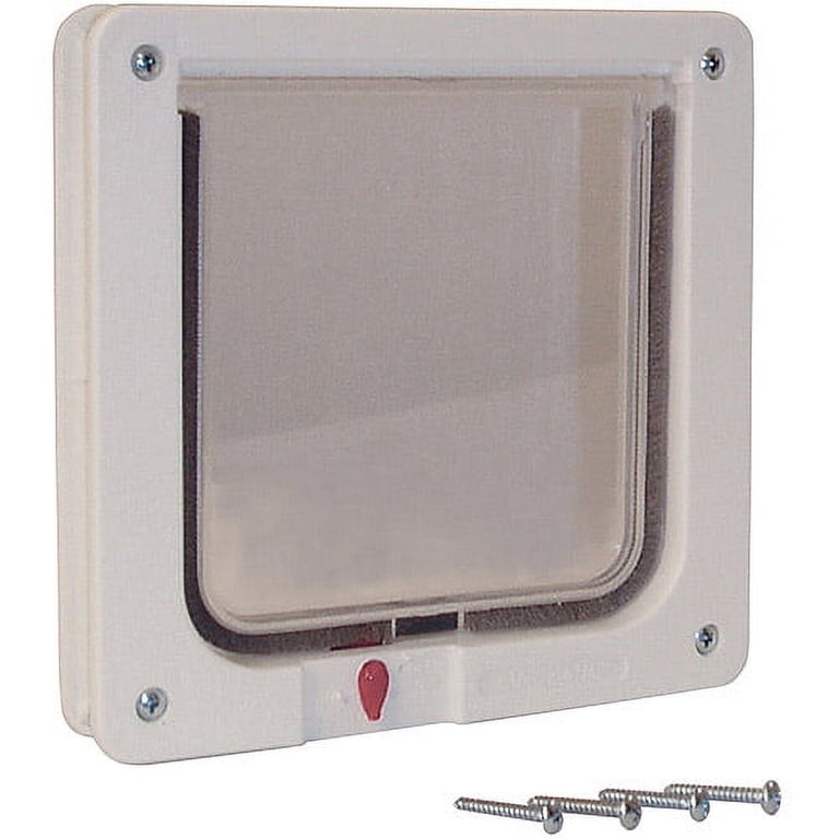 Ideal Pet 4-Way Locking Cat Flap, White photo 4