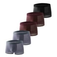 thumbnail image 2 of Busydd 5PC Men's Boxer Briefs Breathable Comfortable Boxer Briefs forMen Pack Stretch Mesh Mens Boxer Briefs Underwear Pack L, 2 of 3