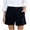 Navy, variant on Wdfiry Womens Casual Shorts Pull On High Rise Bermuda Shorts Flat Front Solid Shorts for Womens