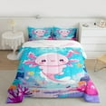 thumbnail image 2 of Castle Fairy 2-Piece Twin Axolotl Ocean Comforter Set, 2 of 8